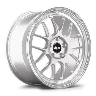 Apex ML-7RT Wheel 19x9 ET50 (5x130 / 71.6) - Machined Lip - Race Silver
